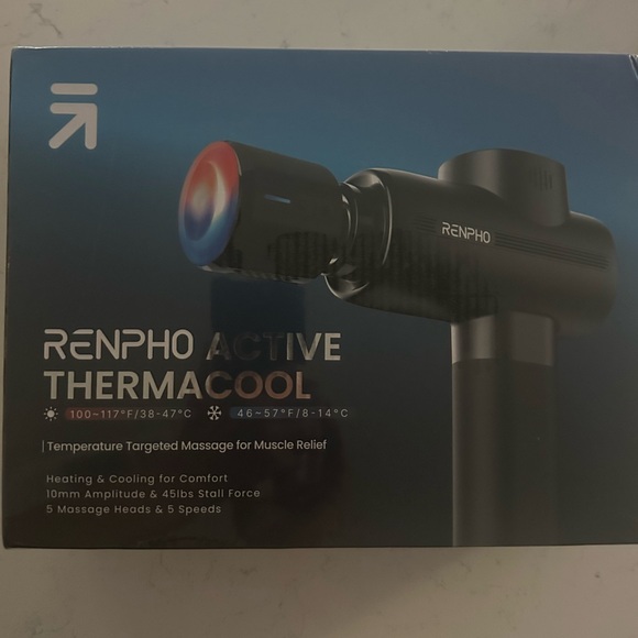 Renpho Active Thermacool Massage Gun with Deep Tissue Heat and Cool Therapy - Picture 6 of 7